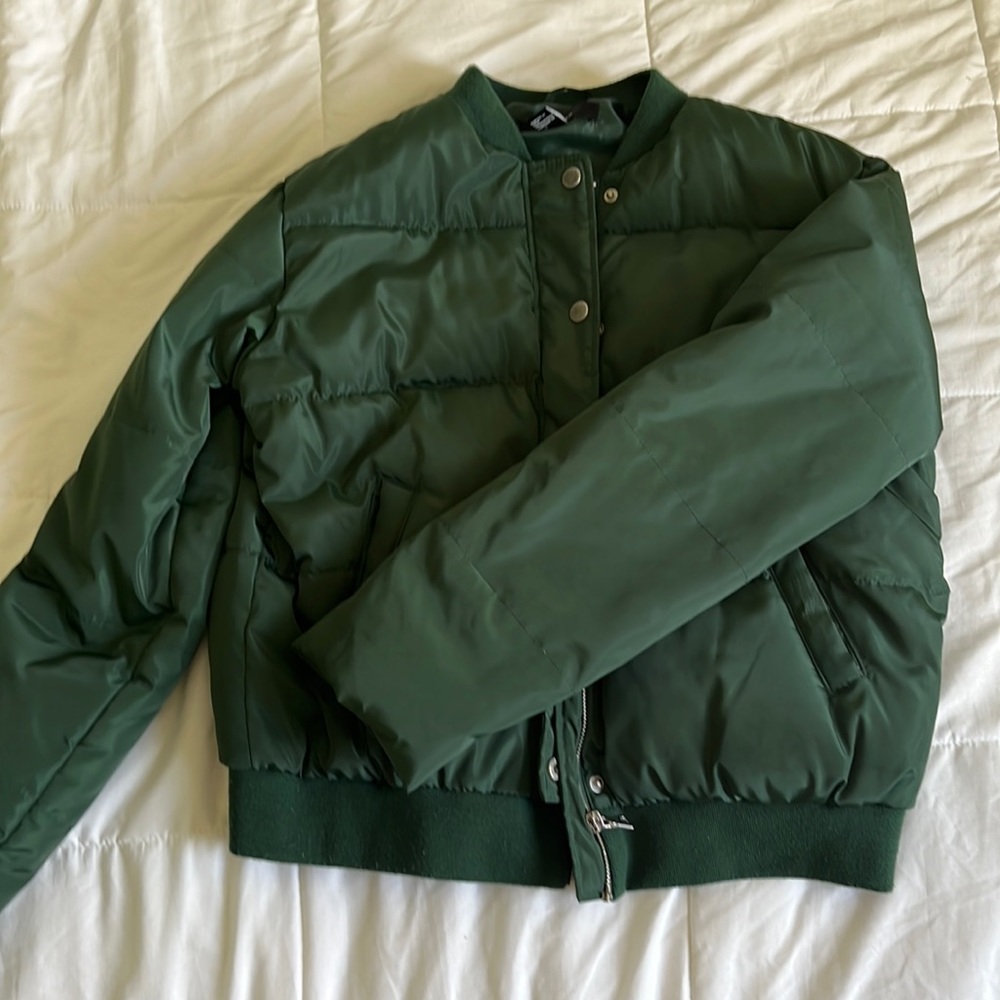 Dark Green Bomber Jacket